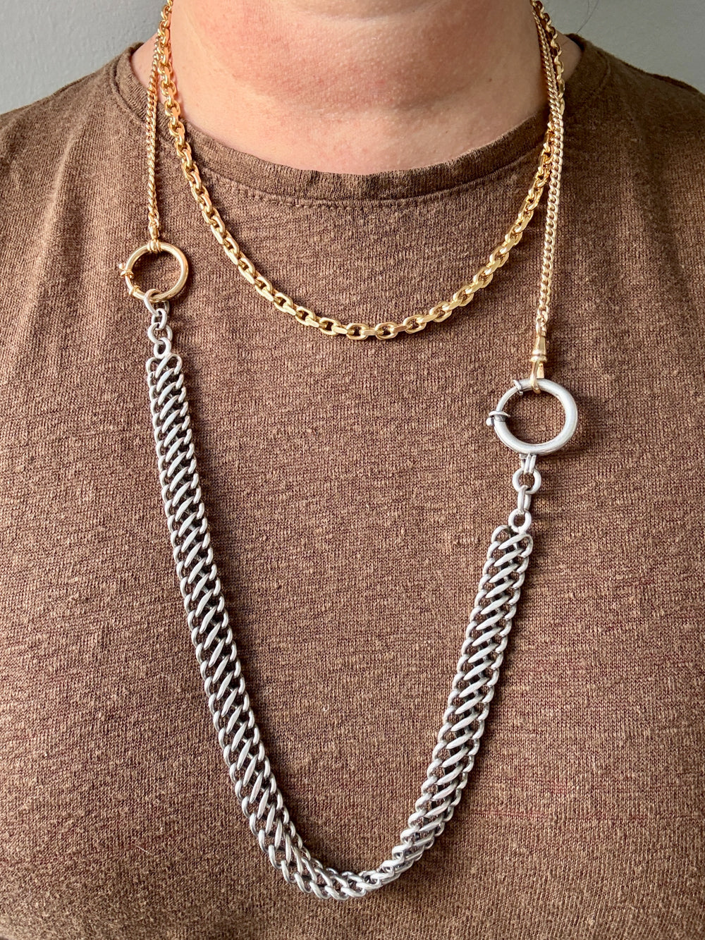 1985 Chunky 4.7mm Vintage Swedish 18k Gold 51g Biker Chain Necklace – 19.5" Length