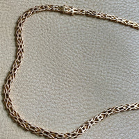 Rare and Exceptional! 14k Danish Gold link necklace - 18.5 inch length