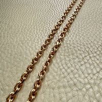 YUM! 1979 Swedish Vintage 81g Biker Link Chain Necklace 18k Gold – 24 Inch Length