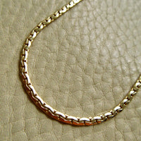 Vintage French Virola Link Chain Necklace 18k Gold – 15.75 Inch length