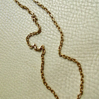 Chunky Vintage Danish 14k Gold Biker Link Chain Necklace – 17.7 Inch Length