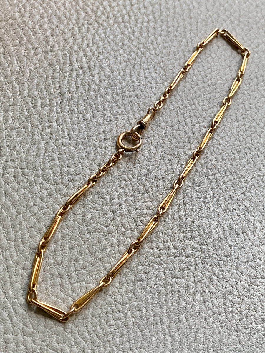 Spanish 19th Century Antique Victorian Watch Chain Double