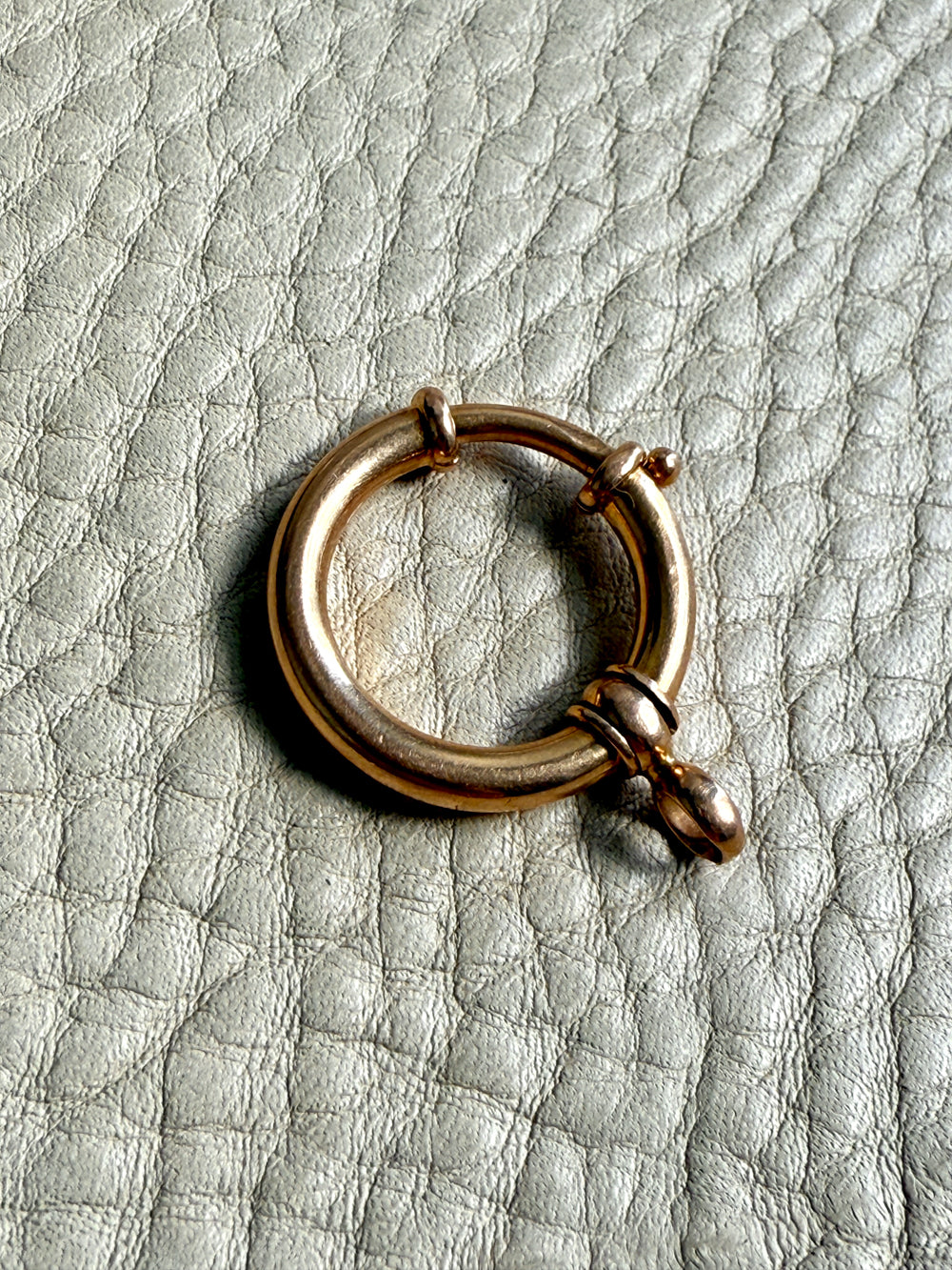 18k Gold Antique Large Bolt Clasp - Excellent for your Pendants/Charms