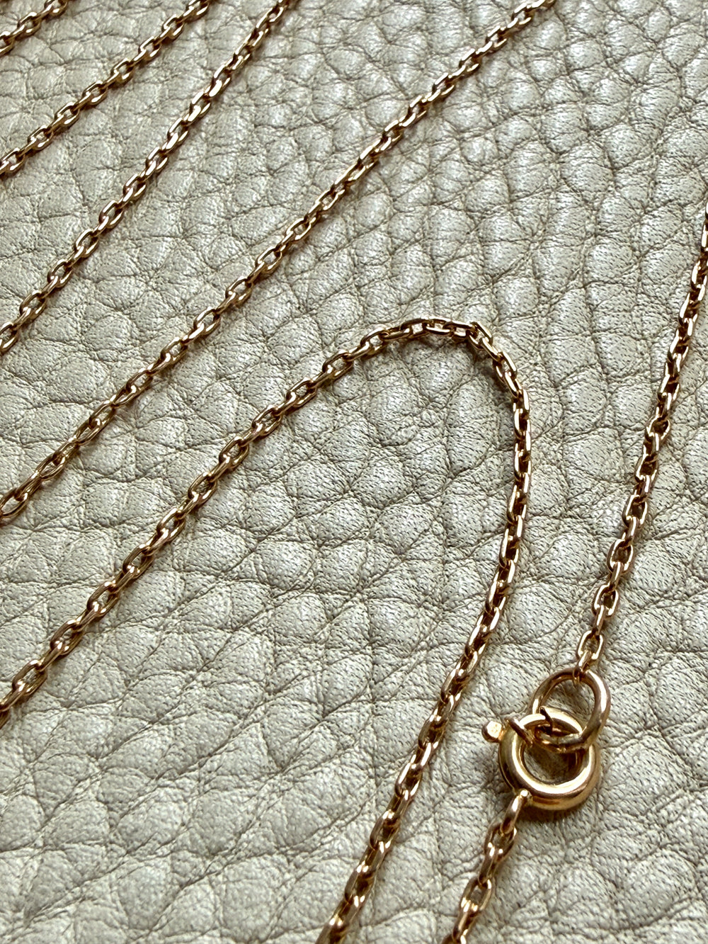 Dated 1899 - 18k gold Antique Longuard chain - 30.5 inch doubled necklace length