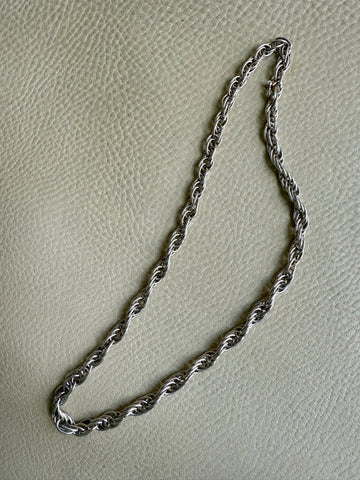 1976 Birmingham Sterling Silver Spiral Link Necklace - 19.75 inch length