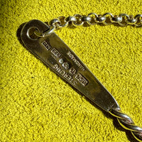 Lariat Style Vintage Rolo Link Necklace in Sterling Silver - 32.7 inch length