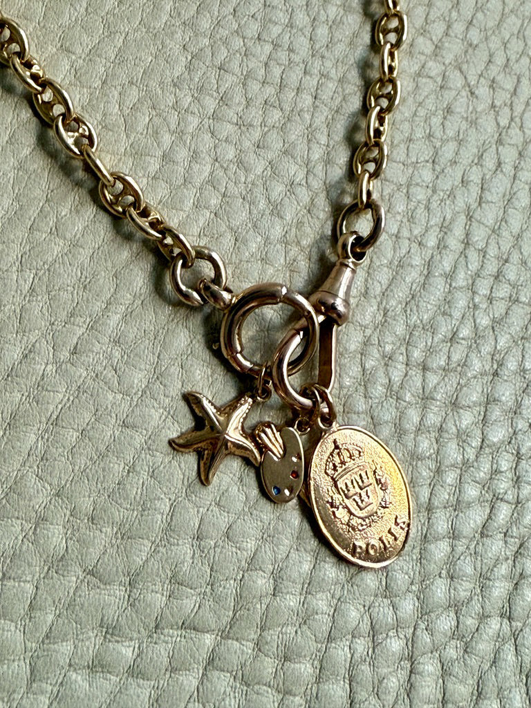 Mariner Link 18k Gold Watch Chain Necklace - 15.5 inch length