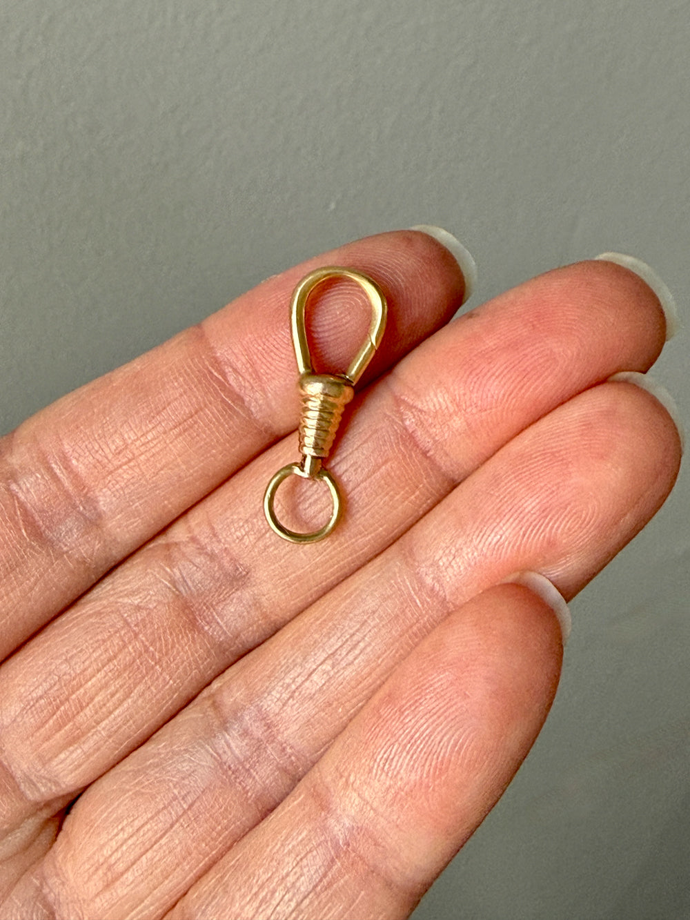 18k Gold Vintage Restored Dog Clip - Excellent for your Pendants/Charms