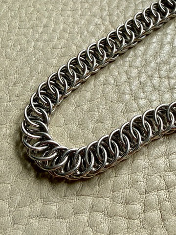 Vintage Sterling Silver Spiral Link Chain Necklace – 19.9 Inch length