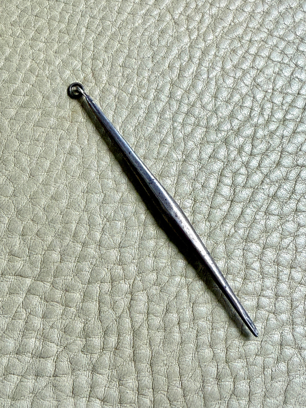 Dutch Antique Silver Pendant - Sewing Tool - 3.2 inch length