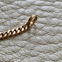 18k gold graduated curb link necklace, vintage from Sweden 1950s