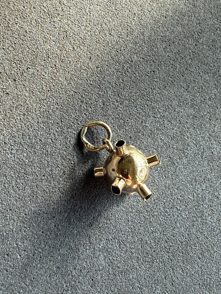 14k Gold Vintage Sputnik charm or pendant