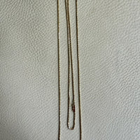 Antique Byzantine Link Necklace in 14k gold - Excellent 35.75” long length!