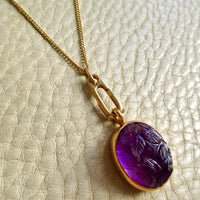 14k Gold Vintage Sister Clasp Charm Holder Pendant