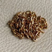 AMAZING 18k gold biker link necklace! - made in Köping, Sweden - 17 inch length