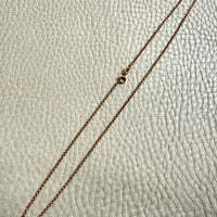 Italian vintage 18k gold rolo link necklace by Balestra - 17 inch length