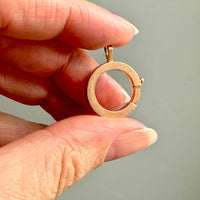 Rosy 18k Gold French Antique Large Bolt Clasp - Excellent for your Pendants/Charms
