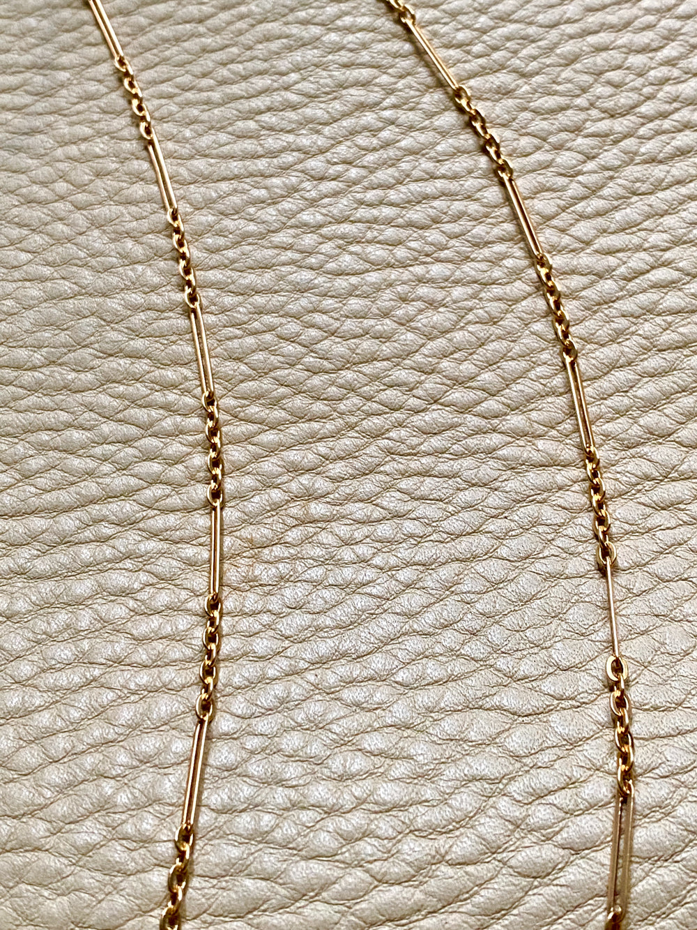 1971 Trombone link necklace in 18k gold - 24.5 inch length - Swedish vintage