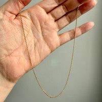 Italian vintage 18k gold rolo link necklace by Balestra - 17 inch length