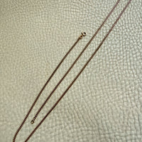 Vintage Swedish 18k Gold Curb Link Necklace – 24.5 Inch Length