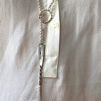 Lariat Style Vintage Rolo Link Necklace in Sterling Silver - 32.7 inch length