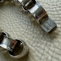 WOW Chunky! 1971 Vintage Swedish Sterling Silver Rolo Link Bracelet 107g – 6.5 inch interior circumference