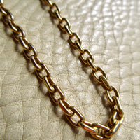Chunky Vintage Danish 14k Gold Biker Chain Necklace – 23 Inch Length