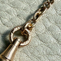 1905 Antique Swedish Curb Link Watch Chain necklace in 18k gold - 17.3 inch length