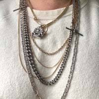 1863 Antique UK Sterling Silver Curb Link Watch Chain – 15.2 Inch Length