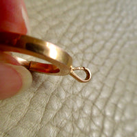 Rosy 18k Gold French Antique Large Bolt Clasp - Excellent for your Pendants/Charms