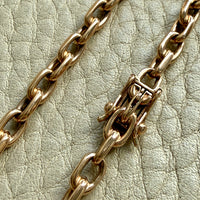 1960s era Vintage Danish 14k Gold Biker Chain Bracelet – 7.75 Inch Length