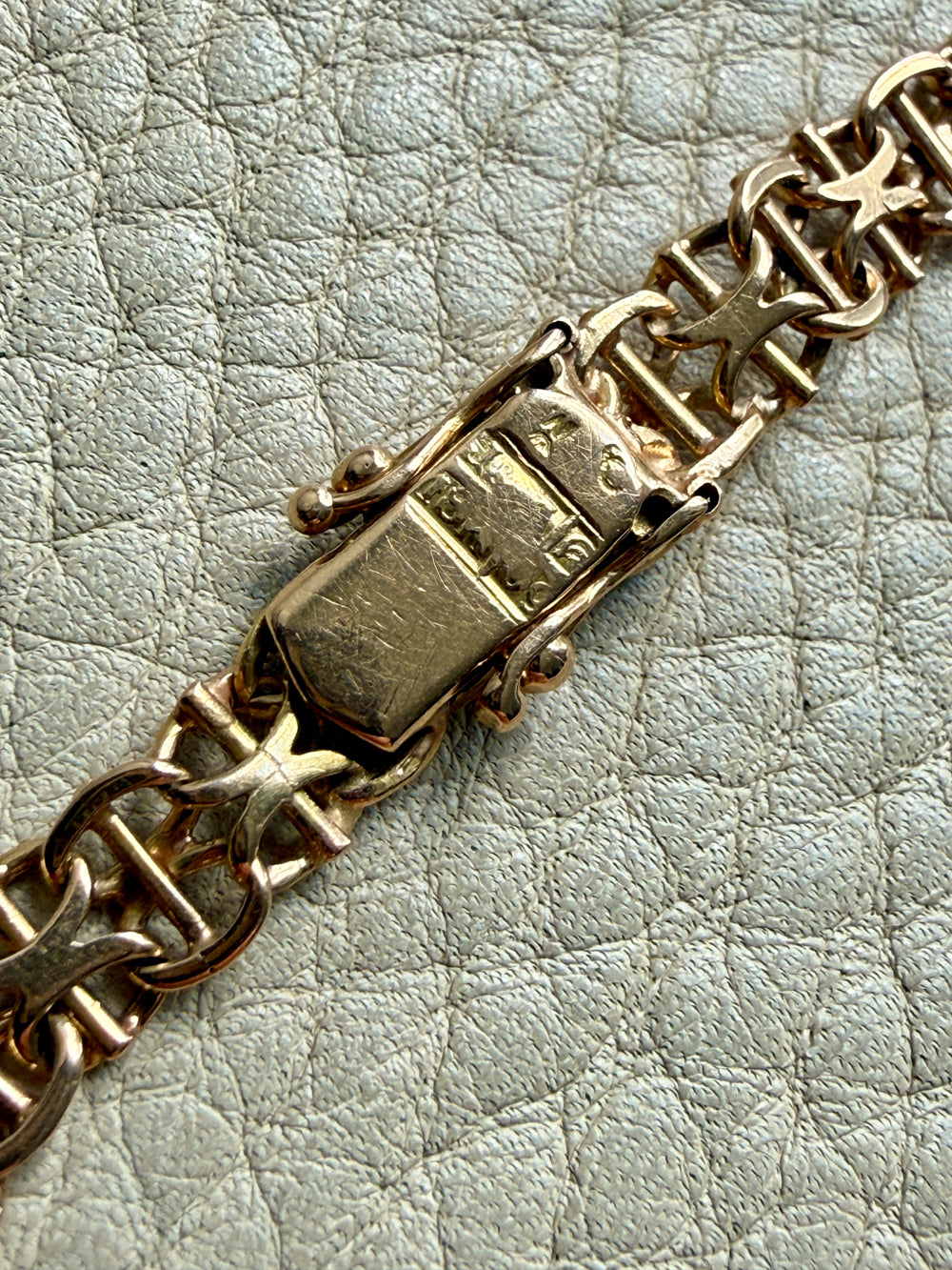 1964 Star link with bars - Bracelet in 18k gold - 7.5 inch length