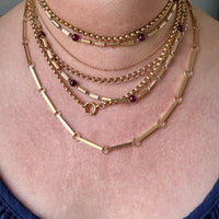 Vintage Swedish 18k Gold Spiral Link Chain Necklace – 17.25 Inch Length