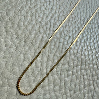 Skinny Vintage Italian S-chain in 18k gold - 16.75 inch length
