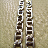 Vintage Italian Sterling Silver Mariner Link Chain – 31.25 Inch Length