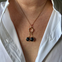 Vintage Scandi 18k gold Star Sapphire Pendant