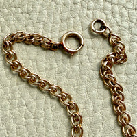 Vintage Swedish 18k Gold Spiral Link Chain Necklace – 17.25 Inch Length