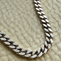 Vintage Italian Sterling Silver Curb Link Chain Necklace by Balestra – 20.25 Inch Length