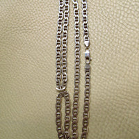 Vintage Italian Sterling Silver Mariner Link Chain – 31.25 Inch Length