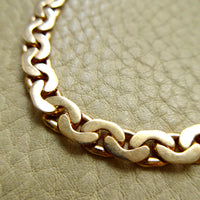 Exquisite 1940 Swedish Vintage Virola Link Bracelet 18k Gold – 7.5 Inch Length
