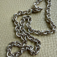 YUM! Chubby Sterling Silver Cable Chain Necklace - 19.8 inch length