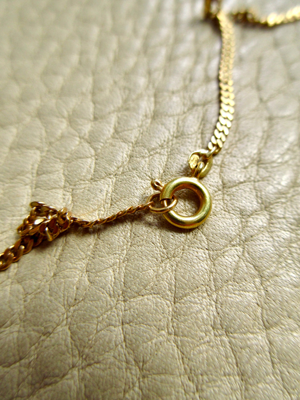 Scandinavian Vintage 18k Gold Pressed Curb Chain – 18.25 Inch Length