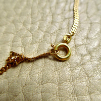 Scandinavian Vintage 18k Gold Pressed Curb Chain – 18.25 Inch Length