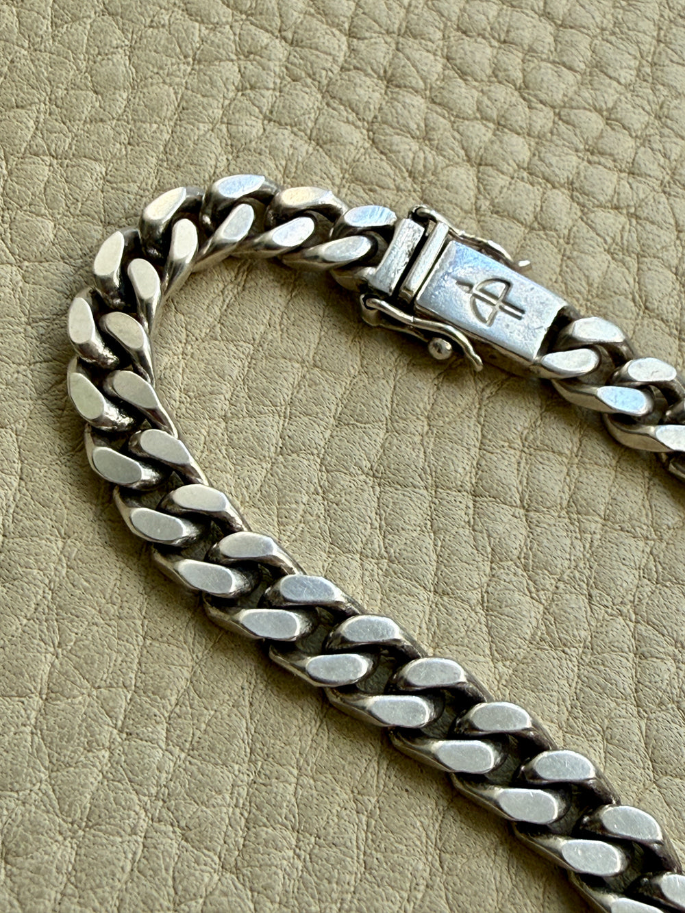 Vintage Italian Sterling Silver Curb Link Chain Necklace by Balestra – 20.25 Inch Length