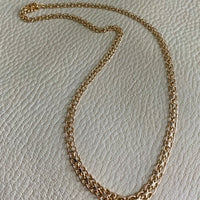Swedish gold necklace - Graduated star link in solid 14k gold - 18.5 inch length