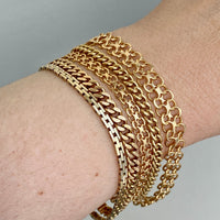 1970 Single row x-link bracelet in 18k gold - Vintage from Köping, Sweden