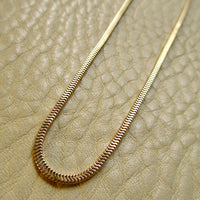 Vintage Snake Chain Necklace 14k Gold – 18.5 Inch Length