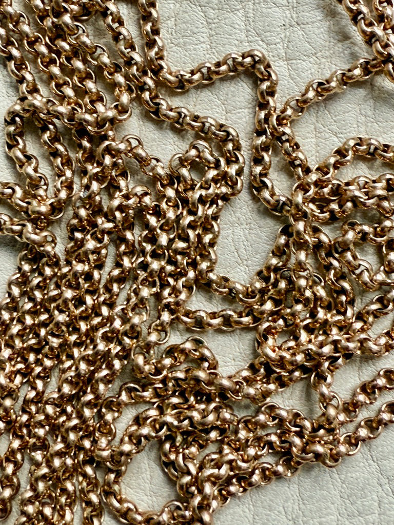antique 18k gold rolo link chain Penelope Penelope vintage gold chains