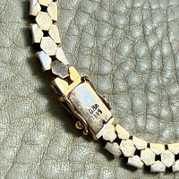 SPECIAL! Vintage Hexagon Link Necklace in 14k gold - 15.75 inch length