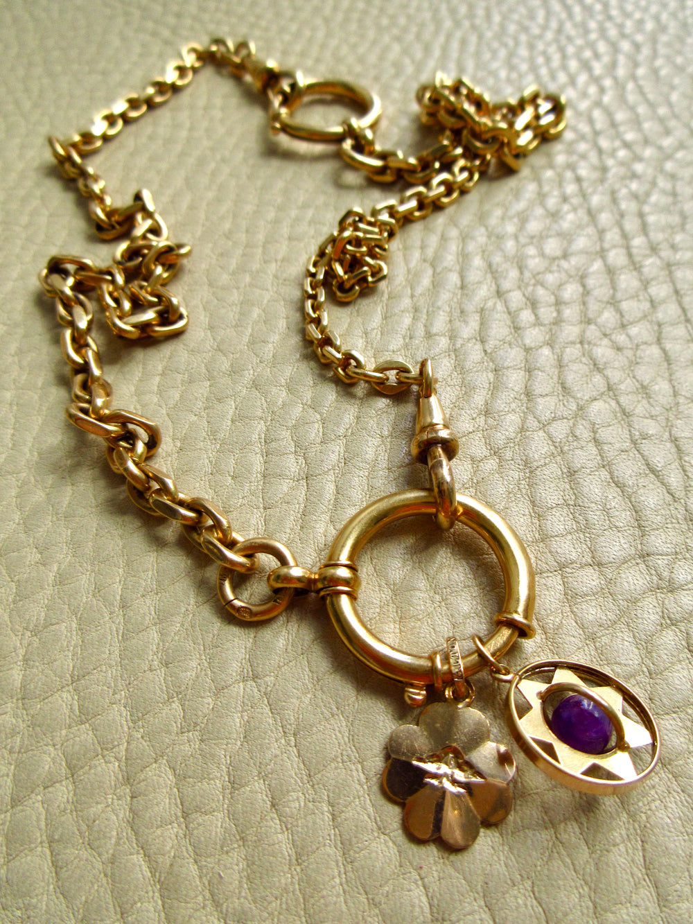 Vintage Swedish 18k Gold Biker Link Watch Chain Necklace – 20.9 Inch Length